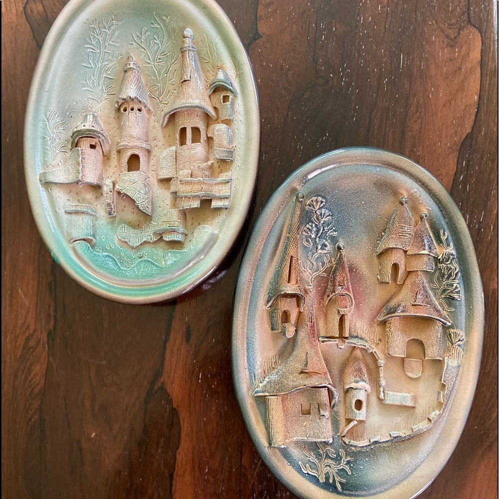 Vintage Set of 2 BavarianVillage Handmade Ceramics